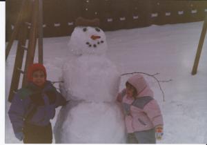 Snowman winter 1991
