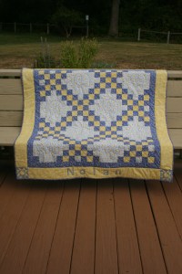 Baby quilt for Nolan - original design