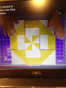 quilt block from video
