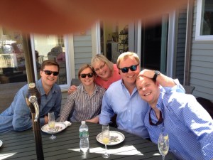 George, Katherine, me, Tommy and George plus a little bit of Chucks finger.  ;)