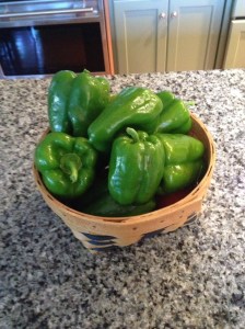 homegrown peppers