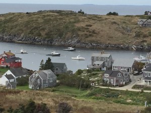 view from the lighthouse on Monhegan Island