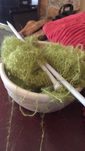 mohair and silk scarf